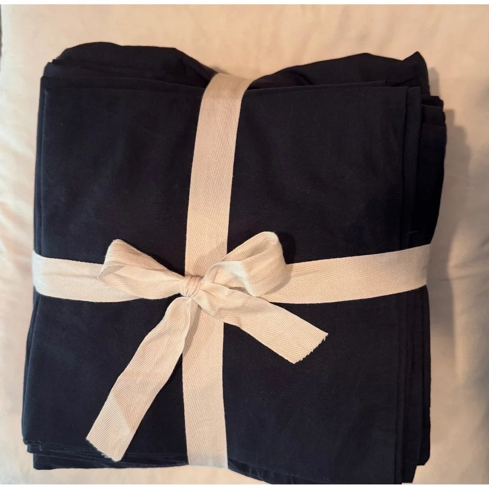 Quince Organic Crisp Percale King Sheet Set + Extra King Sham!